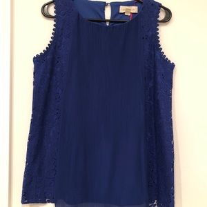 LUNA MOON navy blue sleeveless top